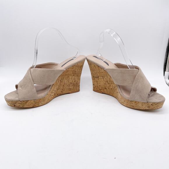 Charles by Charles David Women's Crisscross Cork Wedge Heel Sandals Size 12M - Picture 5 of 13